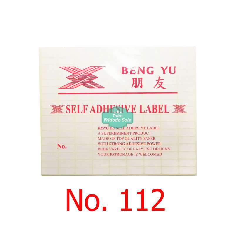 Jual Stiker Label No 112 Harga Nama Undangan Self Adhesive Label 0