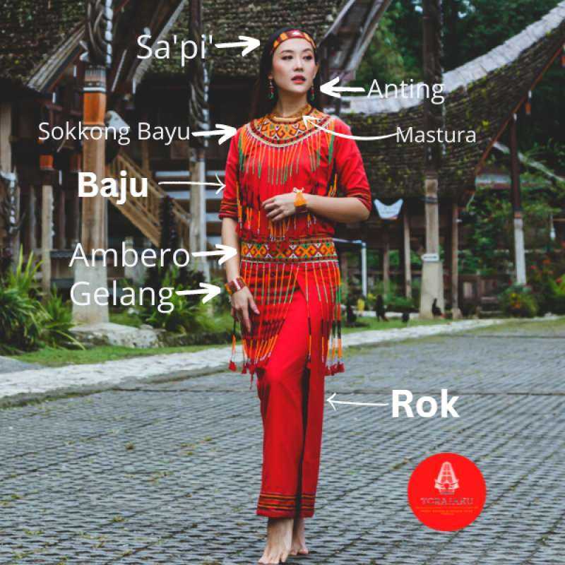 Promo Baju Toraja dan aksesoris Lengkap Sokkong Bayu Toraja, Ambero
