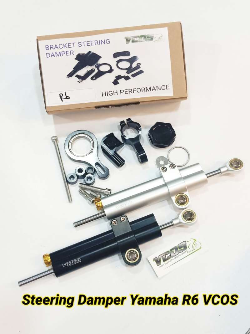 Jual Steering damper vcos yamaha R6 set bracket pnp stabilizer SP di ...