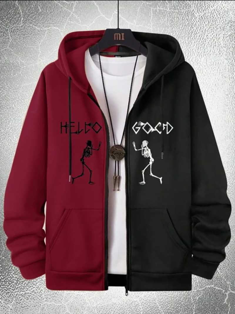 ERICO- Sweater Jaket Hoodie Hello Pria Wanita Lengan Panjang