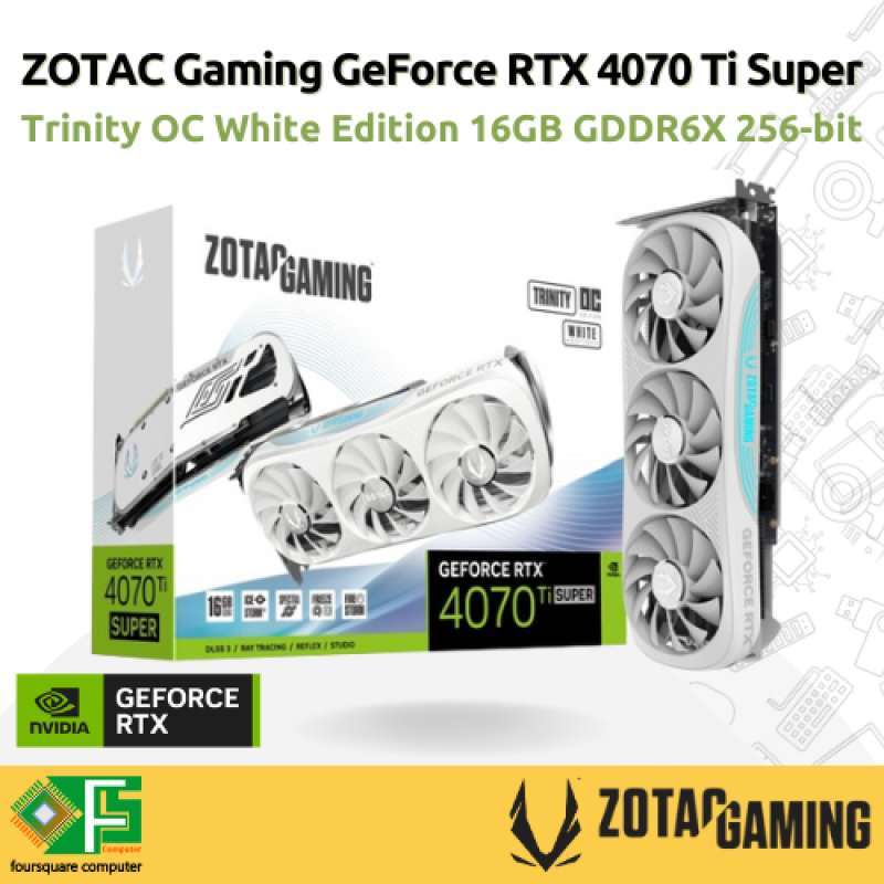 グラフィックボード・グラボ・ビデオカード ZOTAC RTX4070Ti Super Trinity OC White ZOTAC RTX4070Ti Super Trinity OC White