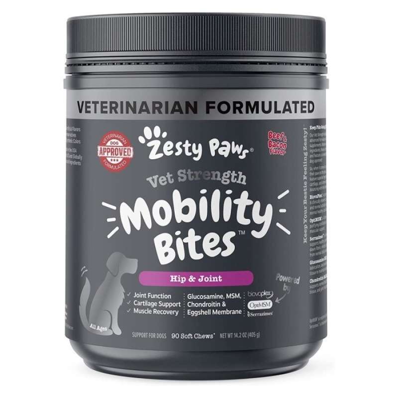 Promo Zesty Paws Vet Strength Mobility Bites Hip Joint Cartilage