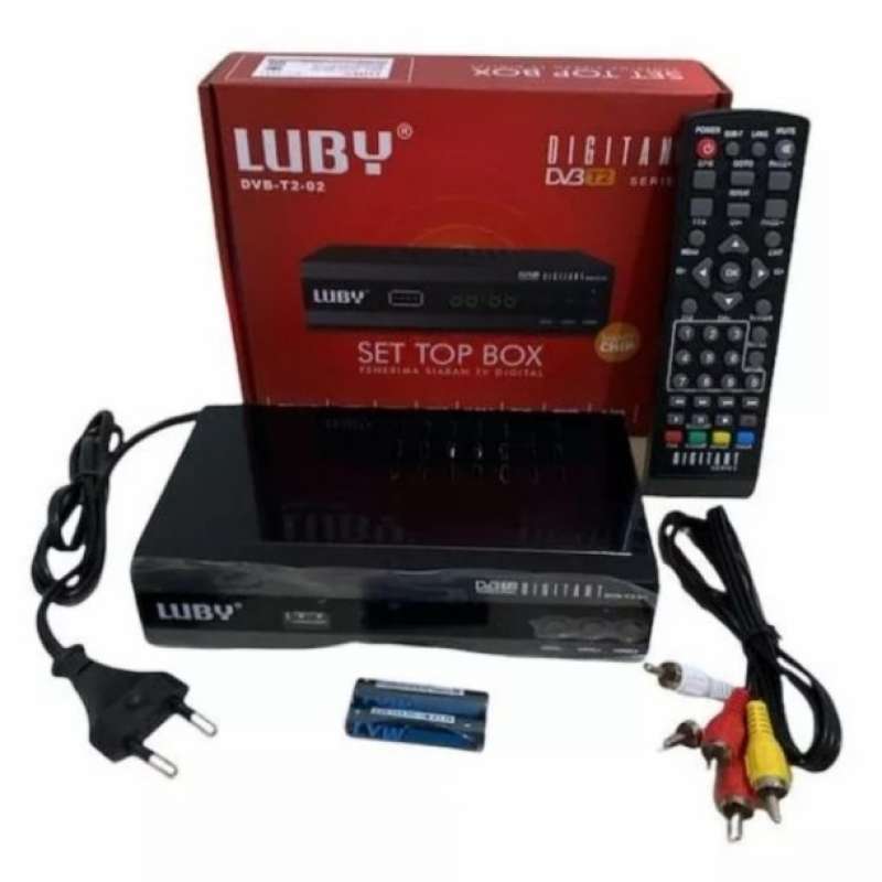 Promo Set Top Box Luby Dvb T2 02 Receiver Tv Stb Digital Full Hd Sni