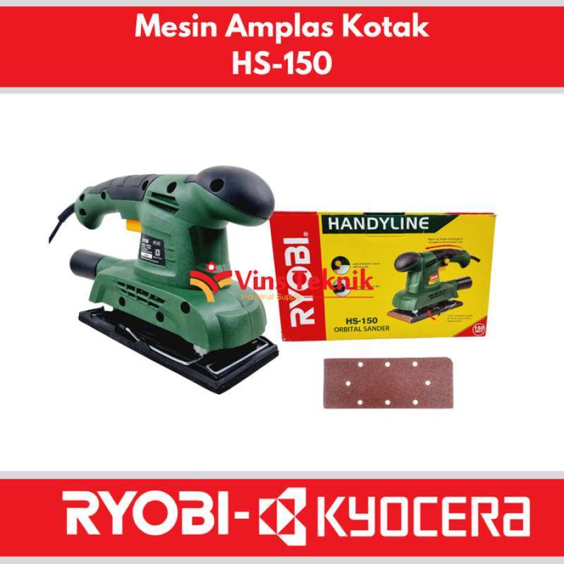 Promo Mesin Amplas Kotak Orbital Sander HS150 RYOBI HS 150 Diskon 23
