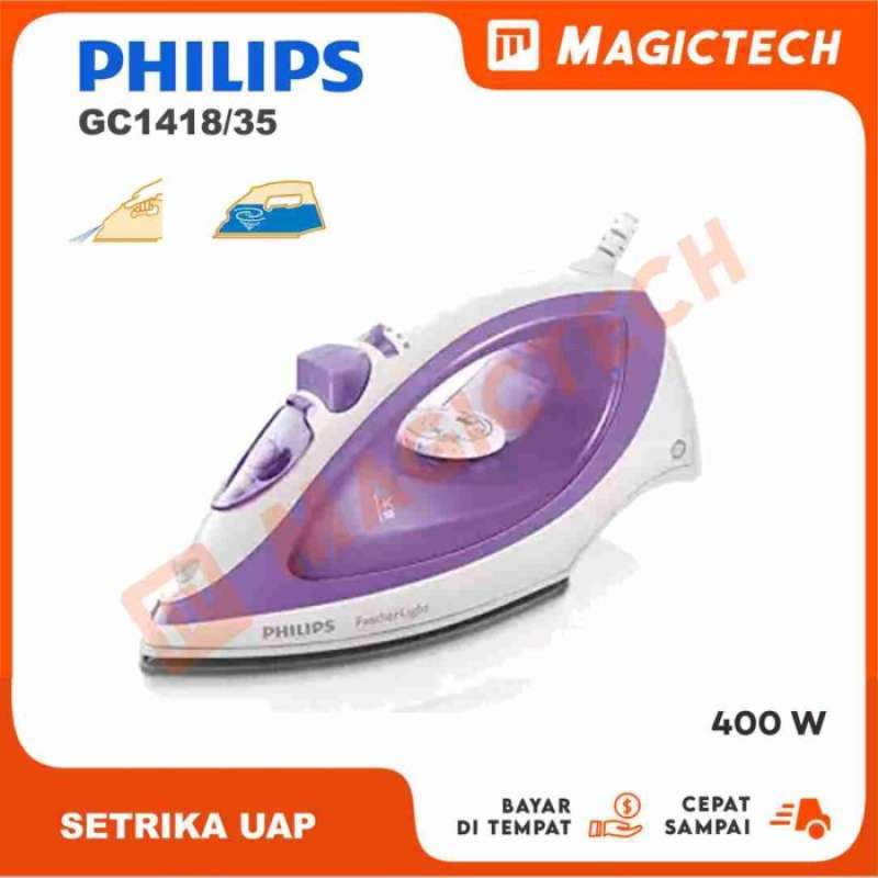 Jual Setrika Uap Philips Gc 1418 35 Featherlight Steam Iron Ungu Di Seller Magictech Jet Elektronik Kota Batam Blibli