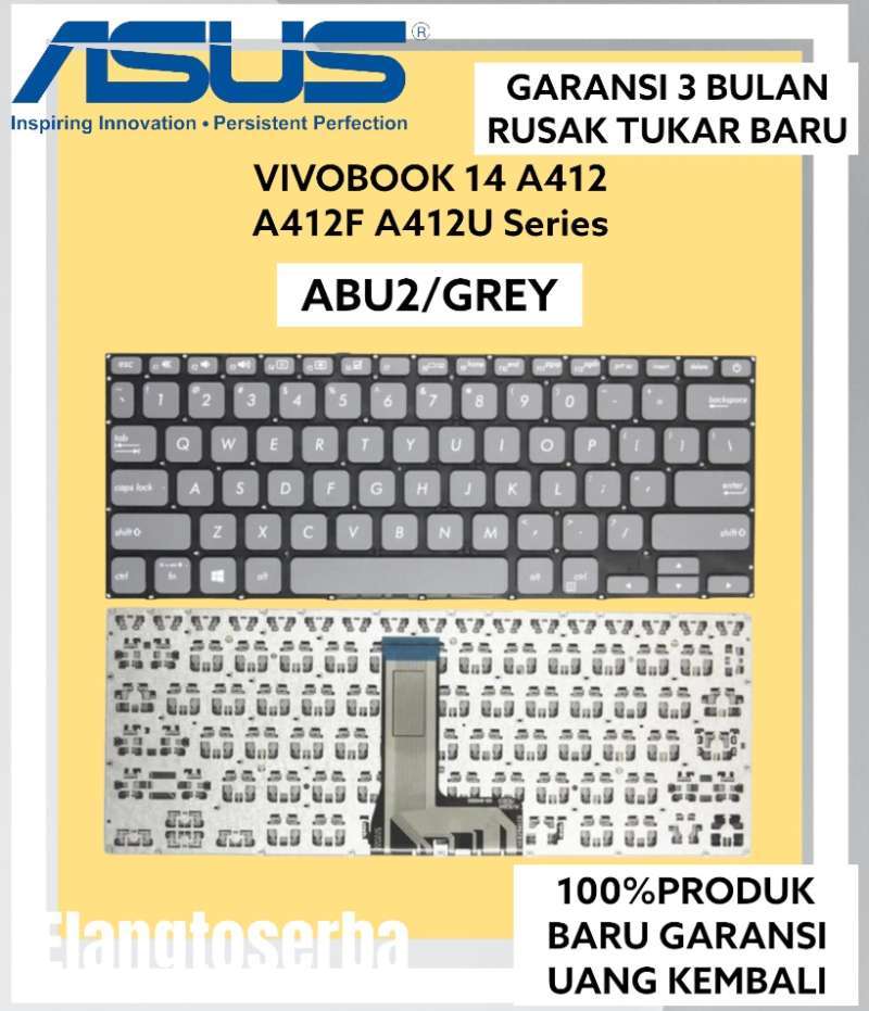 Jual Original Keyboard ASUS VIVOBOOK 14 A412 A412D A412F GREY/ABU2 di