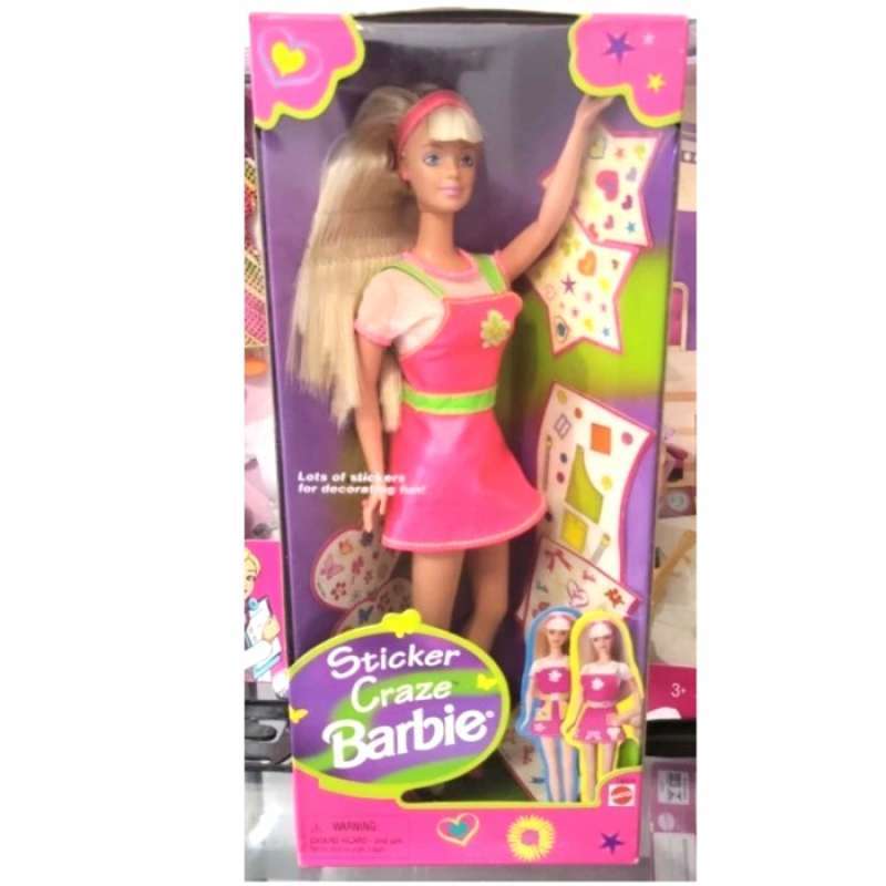 Jual Barbie Mattel Sticker Craze Barbie Vintage NIB NRFB Mainan