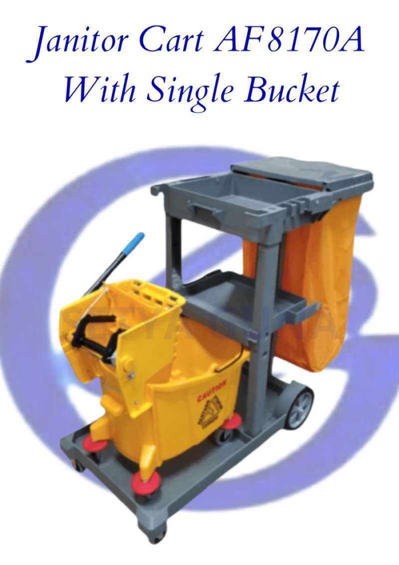 Promo Janitor Cart Af8170A With Single Bucket 20 Liter Diskon 23 di