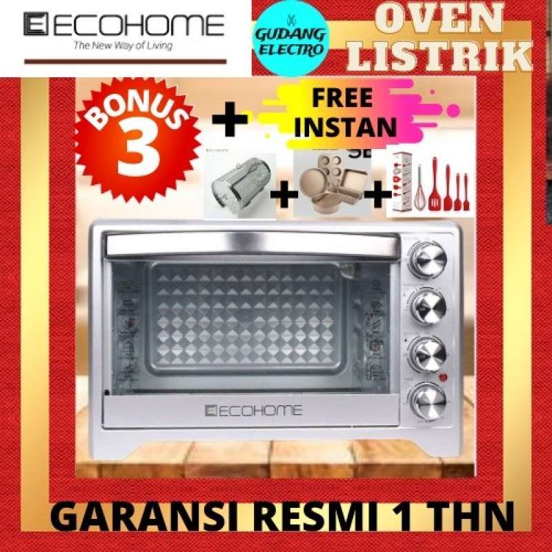 Promo Ecohome Oven Listrik Elektrik Watt Rendah Original Murah Premium