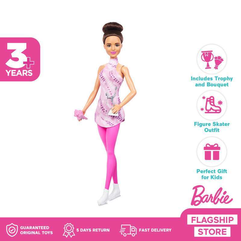 Barbie Career Figure Skater Doll Mainan Boneka Anak Perempuan