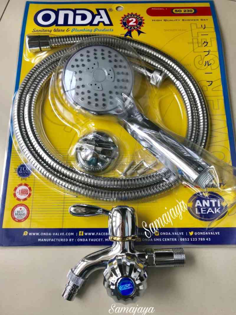 Promo Paket Shower Mandi Set Onda . Hand Shower Mandi Onda So 230