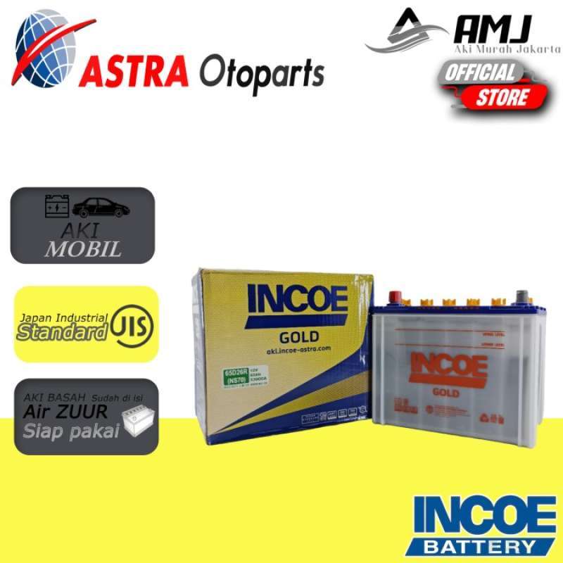 Promo Sale Aki Mobil Kijang Kapsul Incoe Gold Astra Ns70 Aki Basah 12V