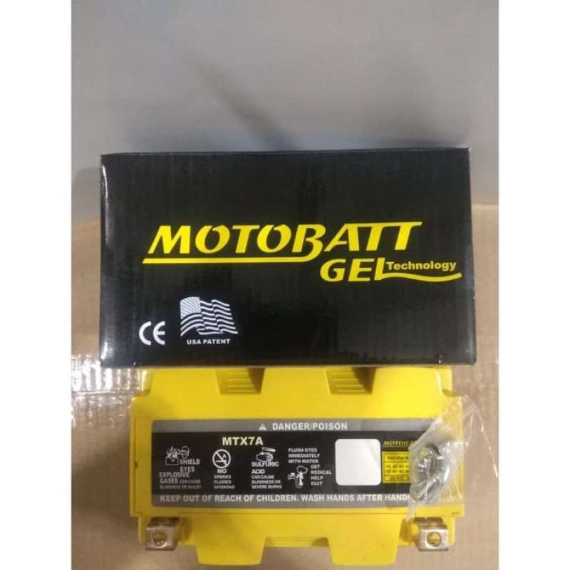 Promo New Aki Motor Bajaj Pulsar Ns 200 Motobatt Mtx7a Aki Kering/aki