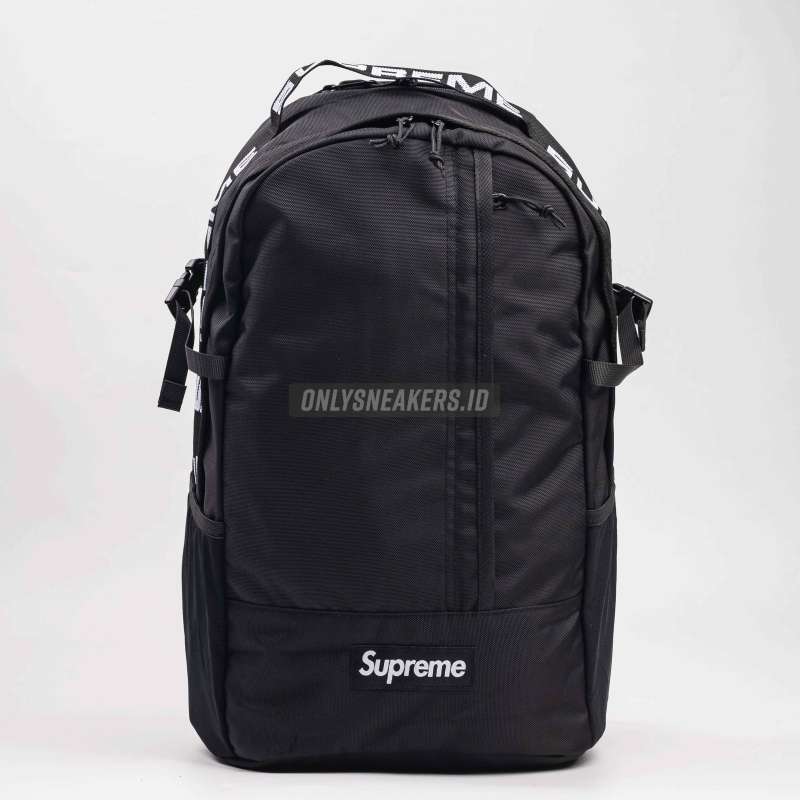Jual Supreme Backpack Ss18 Black 100 Authentic Di Seller Onlysneakers Ruko Centre Point Kota Medan Blibli
