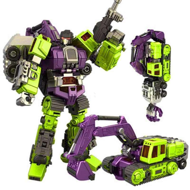 Jual Jinjiang Mainan Rakit Robot Devastator Transformer 6 In 1 Jj626a ...