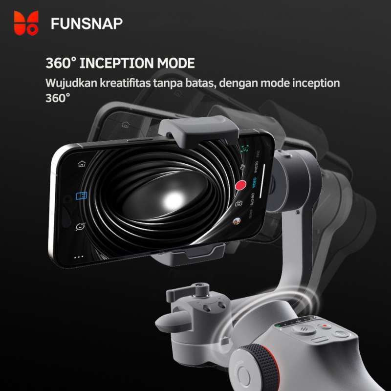 Promo Funsnap Capture 5 Exclusive Set Gimbal Stabilizer 3-axis Ai ...