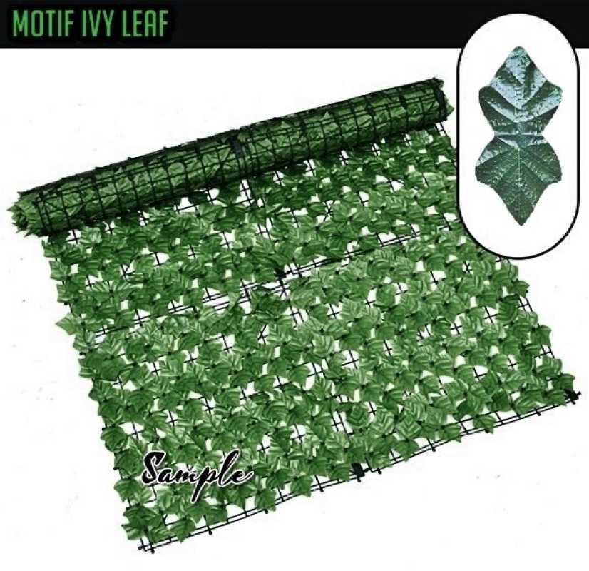 Promo Daun Ivy Rambat Gulung Tanaman Artificial Penutup Pagar Teralis