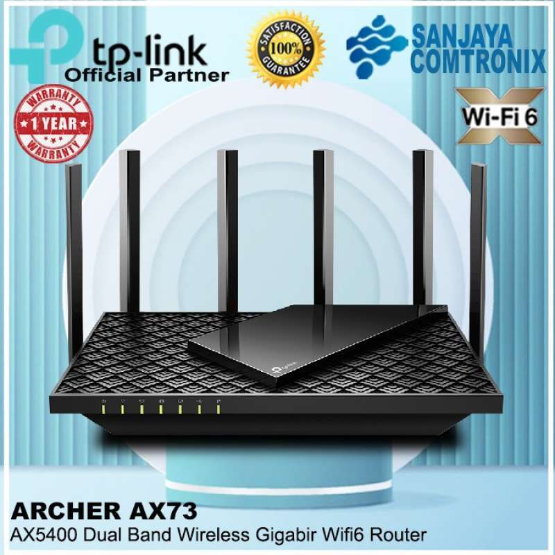Promo Archer Ax73 Ax5400 Dual Band Gigabit Wifi 6 Router Ax73 Diskon 23 ...