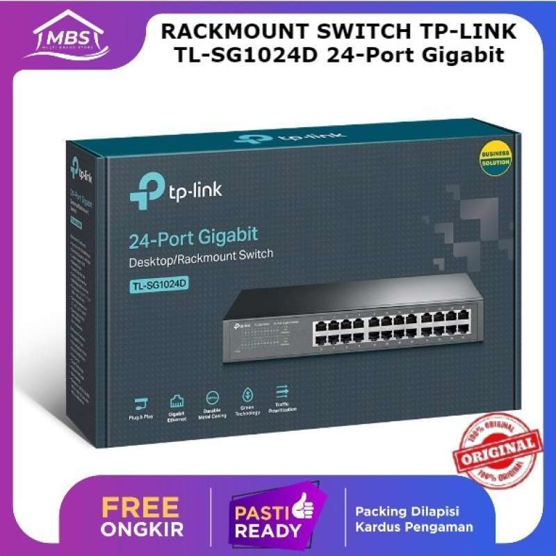 Promo Tp Link Tl-sg1024d Rackmount Switch Sg1024d Diskon 23% Di Seller ...