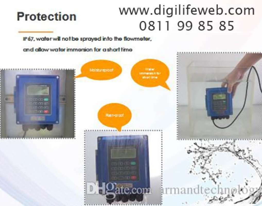 Promo Ultrasonic Flow Meter Tuf-2000b 300 - 6000mm Transducer Tl1 ...