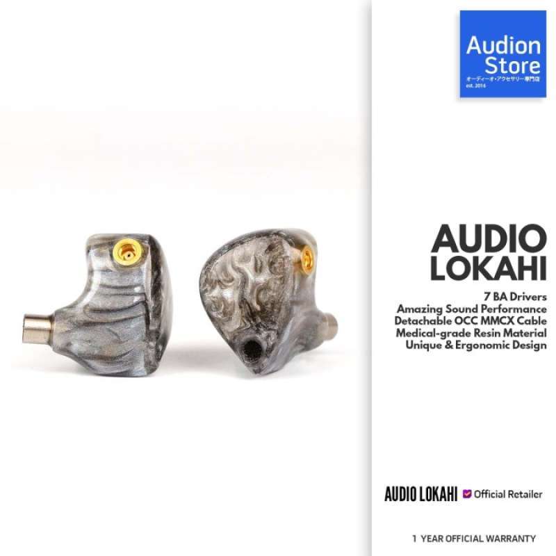 Promo Audio Lokahi 7ba Drivers Detachable Mmcx Hifi Inear Iem Diskon
