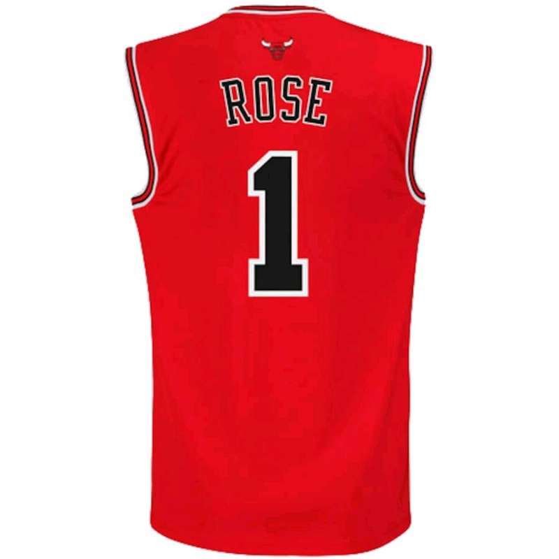 Jual adidas Nba Chicago Bulls Derrick Rose Replica Merah Jersey