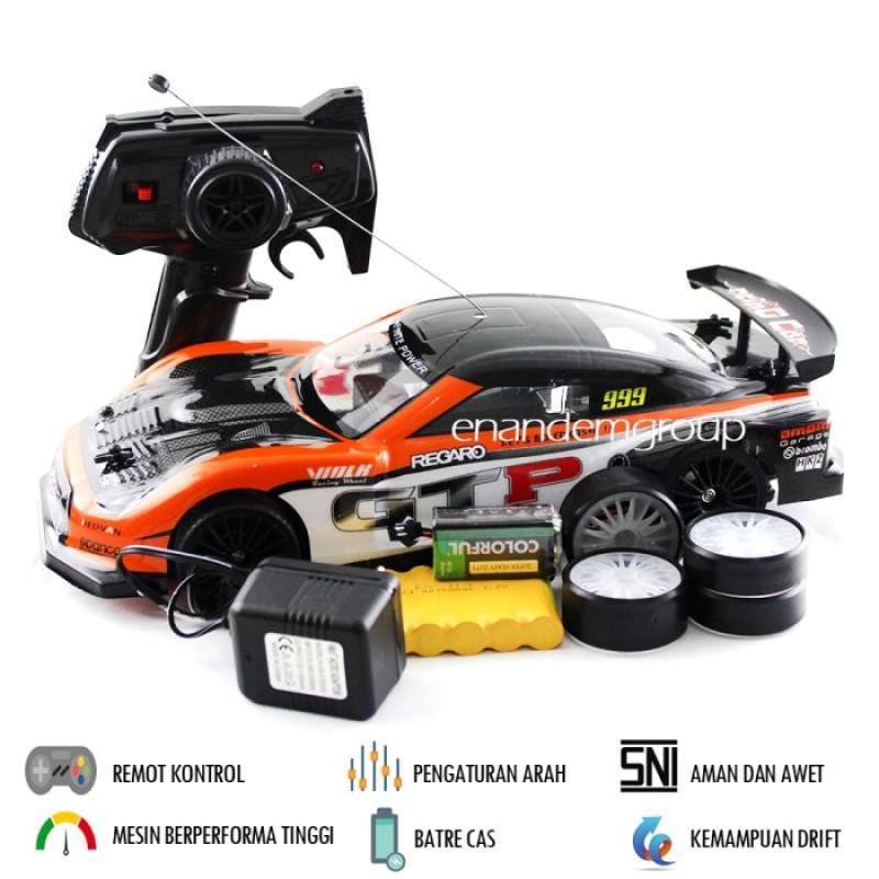 MAINAN MOBIL REMOT KONTROL RC DRIFT SUPER TURBO 4WD KECEPATAN TINGGI