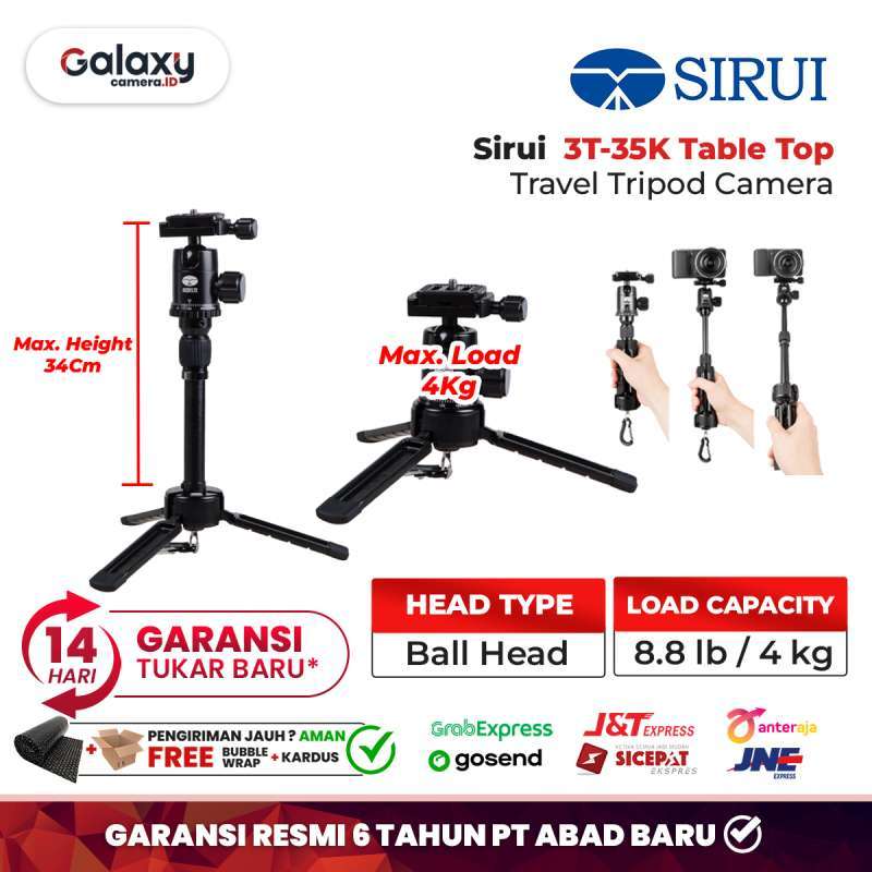 Jual Sirui 3t-35k Table Top Tripod Travel Tripod Camera 3t 35k