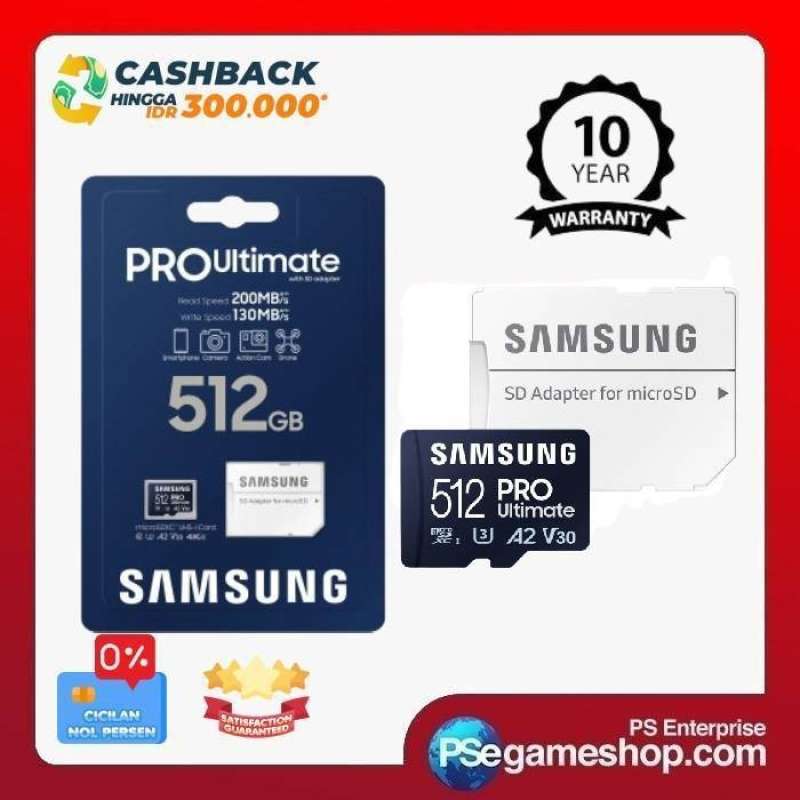 Promo Microsd Micro SD Microsdxc Memory Card 512gb 512 GB Pro