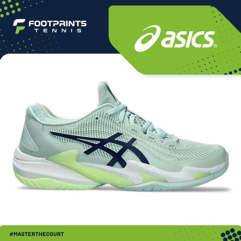 Sepatu Tenis Asics Court FF 3 Women Pale Blue Expanse Tennis Shoes