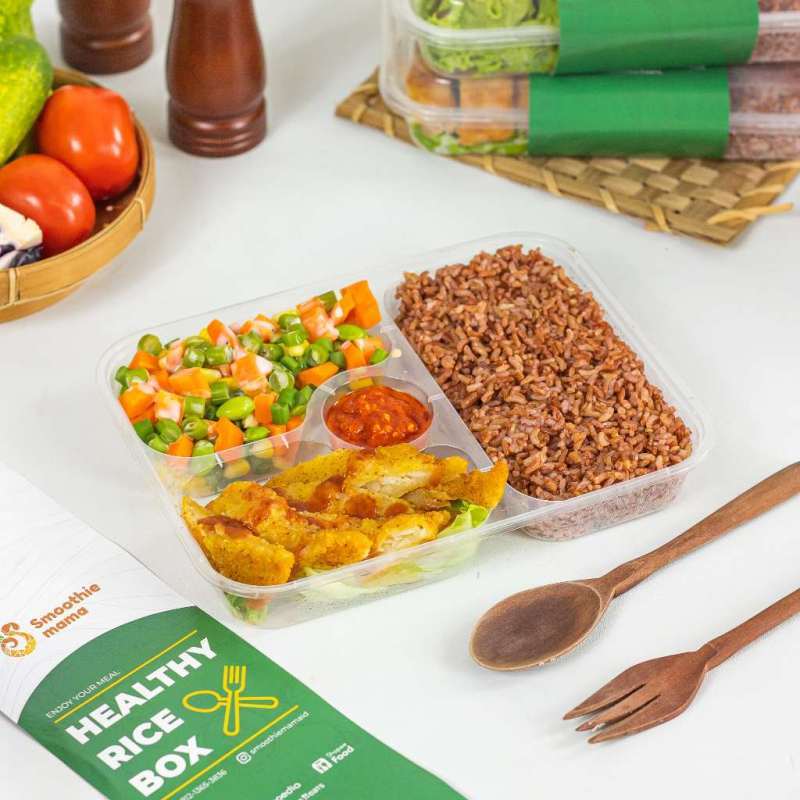 Jual Nasi Box Healthy Box Catering Diet Box Dory Katsu Healthy Rice Box ...