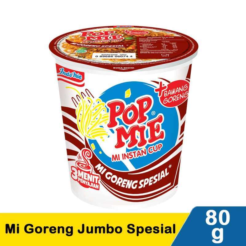 Jual Mie Instan Cup Pop Mie Goreng Jumbo Special 80 Gram Di Seller ...