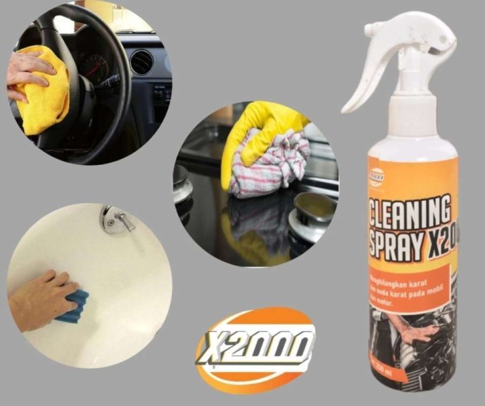 Promo Cleaning Spray X2000 Menghilangkan Karat Lumpur Noda Jamur Di
