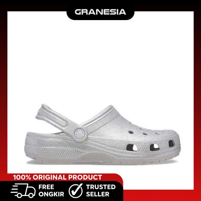 Crocs Classic Glitter Unisex Clog 2059420IC|Sepatu Sendal Wanita Pria