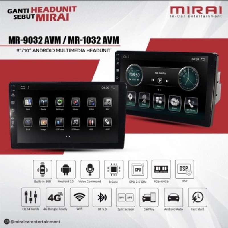 Jual Head Unit Mirai 9032 Avm 9 Inch Di Seller Toplets Shop - Kebon ...