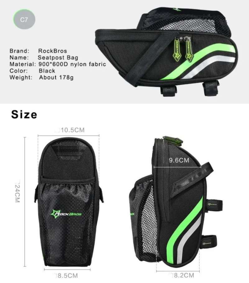 Jual Rockbros C7 Saddle Bag Tas Sepeda Lipat / Mtb / Roadbike Di Seller ...