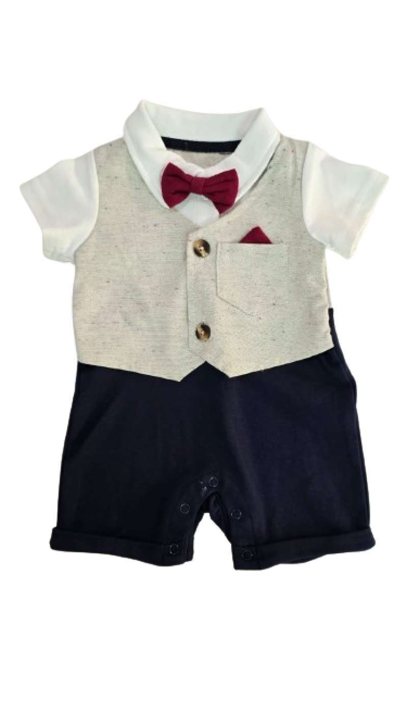 Tembem Baby Baju Romper Bayi Laki Laki Bahan Katun Baju Bayi Baru Lahir  Baby Boys Cotton Handsome Suit Romper Newborn Baby Clothes