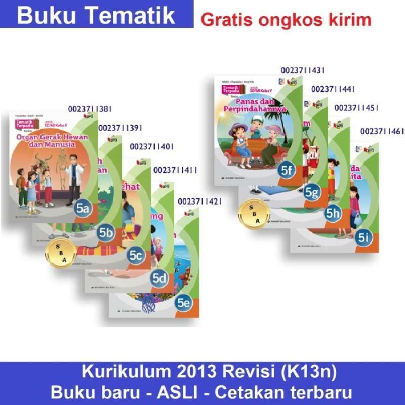 Promo Buku Tematik Terpadu Kelas 5 Sd Kurikulum 2013 Revisi K13n ...