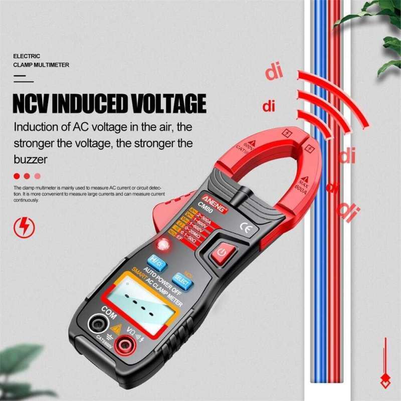 DV25 Non-Contact AC Voltage Detector - Pocket Digital Multimeter For 24V To 1kV, Flashlight Style