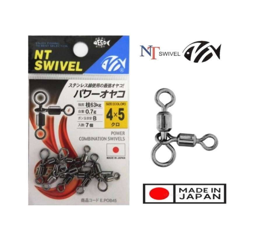 NT Power Swivel E.PXB – 10 Pezzi Moschettoni Da Pesca Di Alta Qualità, Taglia 4, Resistenza 89 Kg