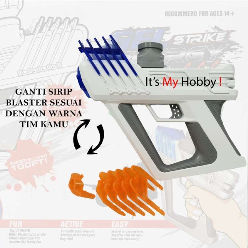 Jual Gel Strike Energy / 78 Mm Gel Ball Shooter / Water Gel Blaster
