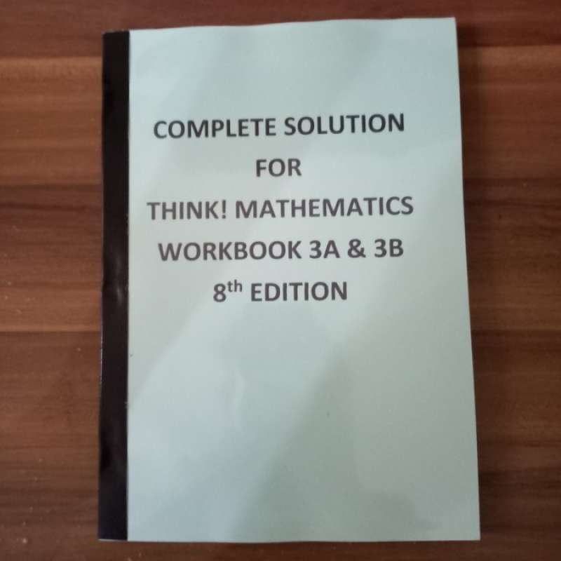 Promo solution for think mathematics workbook 3a 3b diskon 23 di