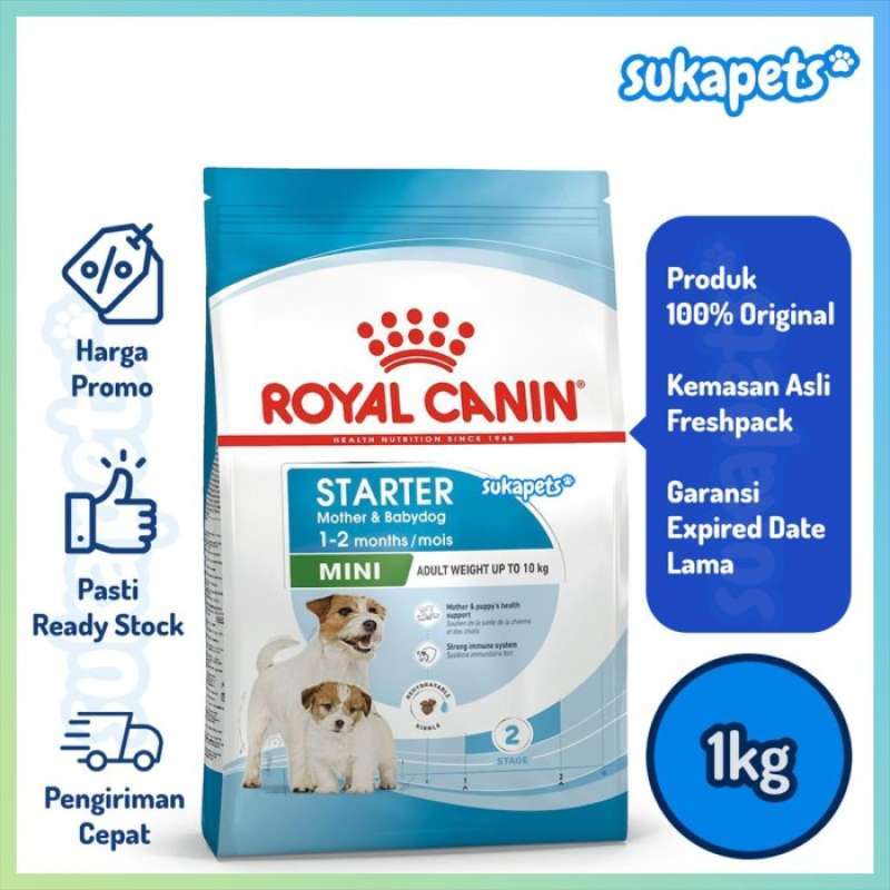 Royal Canin Mini Starter M&B 1kg – Trockenfutter Für Welpen Kleiner Rassen