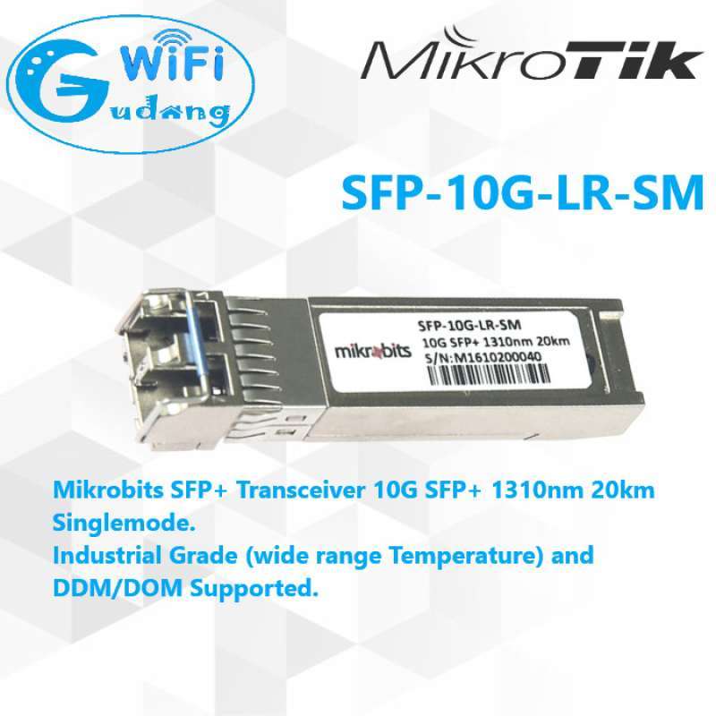 Promo Mikrotik Mikrobits Sfp+ Transceiver Sfp-10g-lr-sm Diskon 23% Di ...