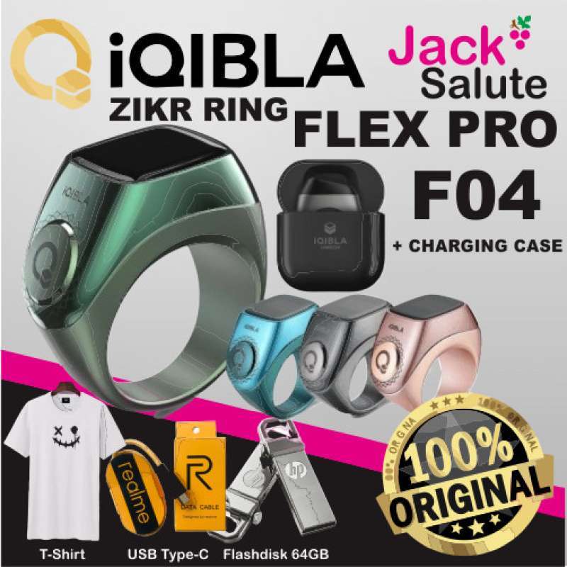 Zikr Smart Ring - Digitale Tasbeeh met Qibla Functie