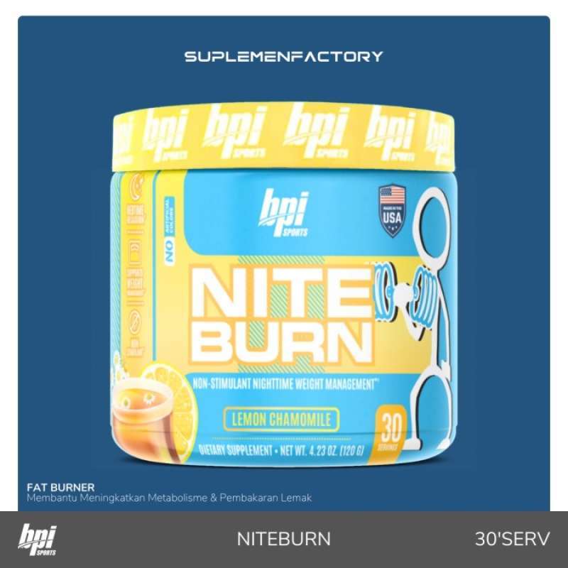Promo Bpi Sports Nite Burn 30 Servings 120 Gram Non Stimulant Fat
