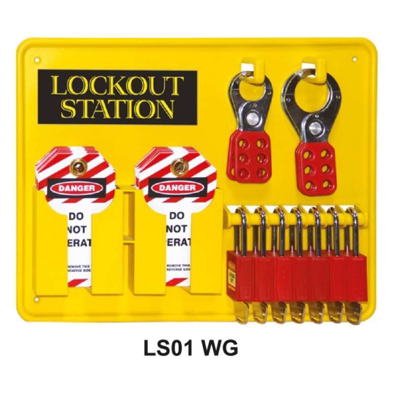 Jual Lockout Tagout Station With Loto Devices. Lock Out Tag Out Kit ...