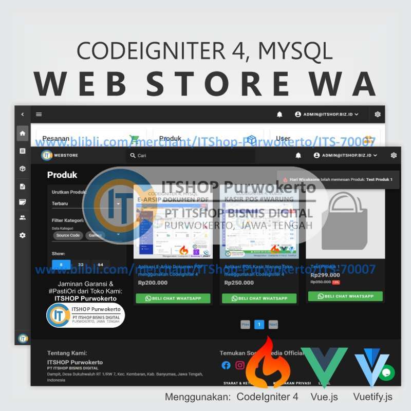Jual Source Code Aplikasi Web Store Toko Online Digital Menggunakan Codeigniter 4 Di Seller Jual Source Code Aplikasi Web Store Toko Online Digital Menggunakan Codeigniter 4 Di Seller