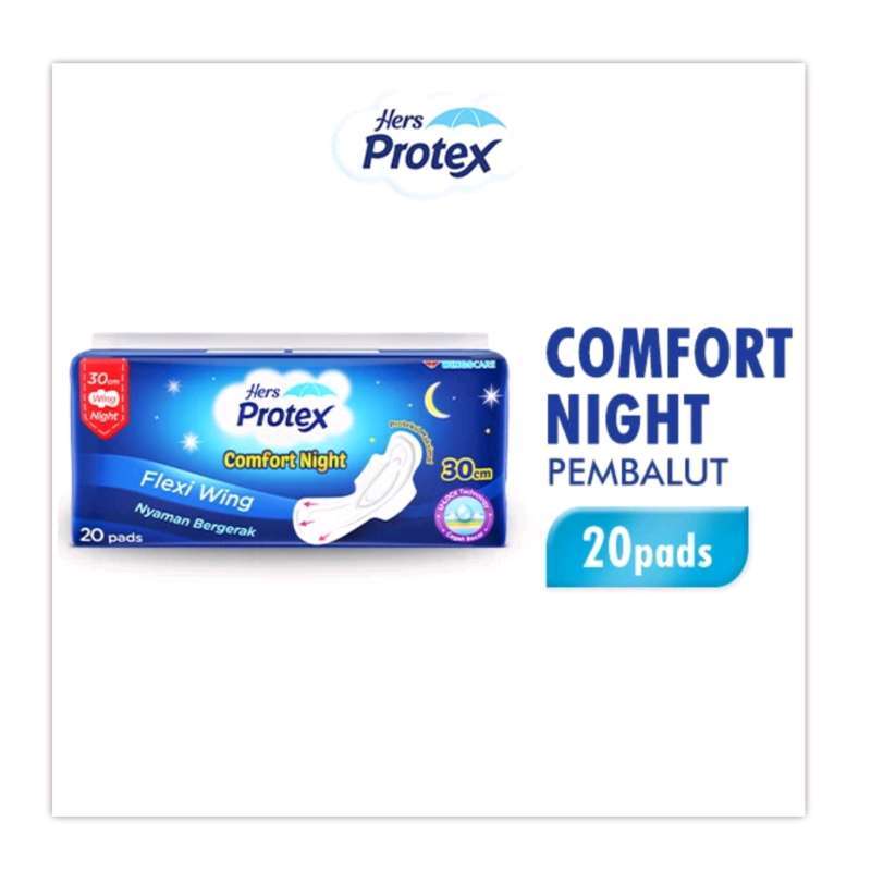 PROTEX COMFORT NIGHT 30 CM X 20 PADS