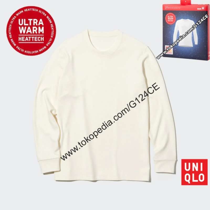 Jual Atasan Longjohn Pria Uniqlo Heattech Ultra Warm Crew Neck 400230 Putih Xl Di Seller Zati Shop Cengkareng Timur Kota Jakarta Barat Blibli